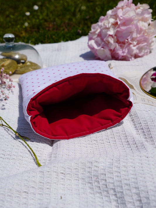 Pochette à liseuse coeur