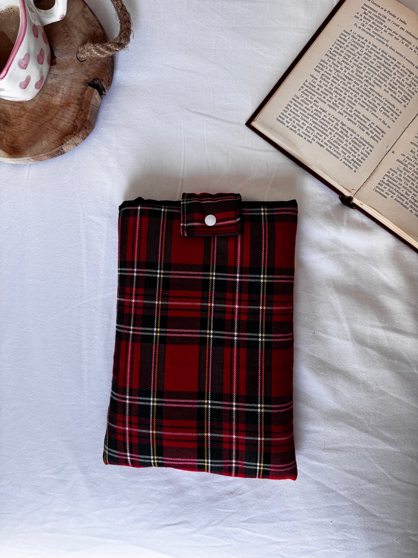 Pochettes à livre tartan