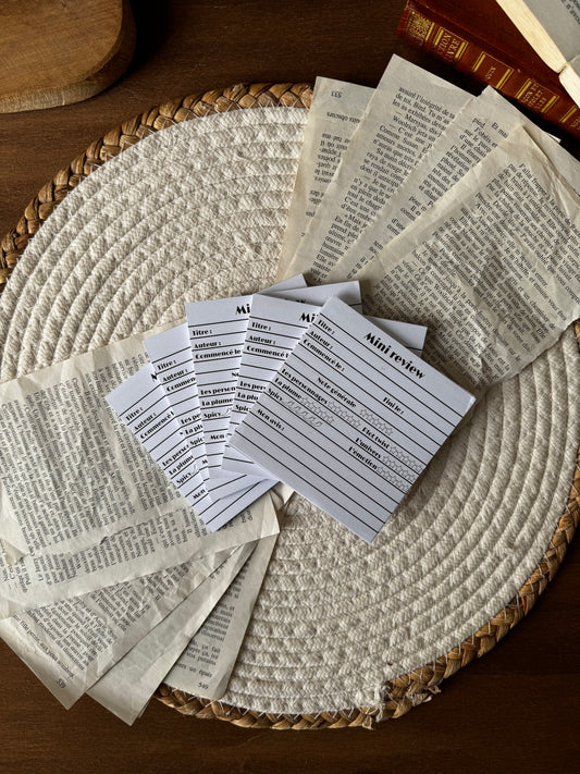 Bloc note « Mini review »