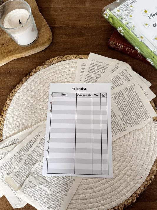 Kit de fiches de l’acheteuse compulsive.