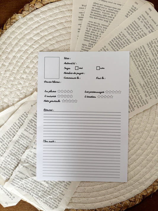 Fiches de lecture