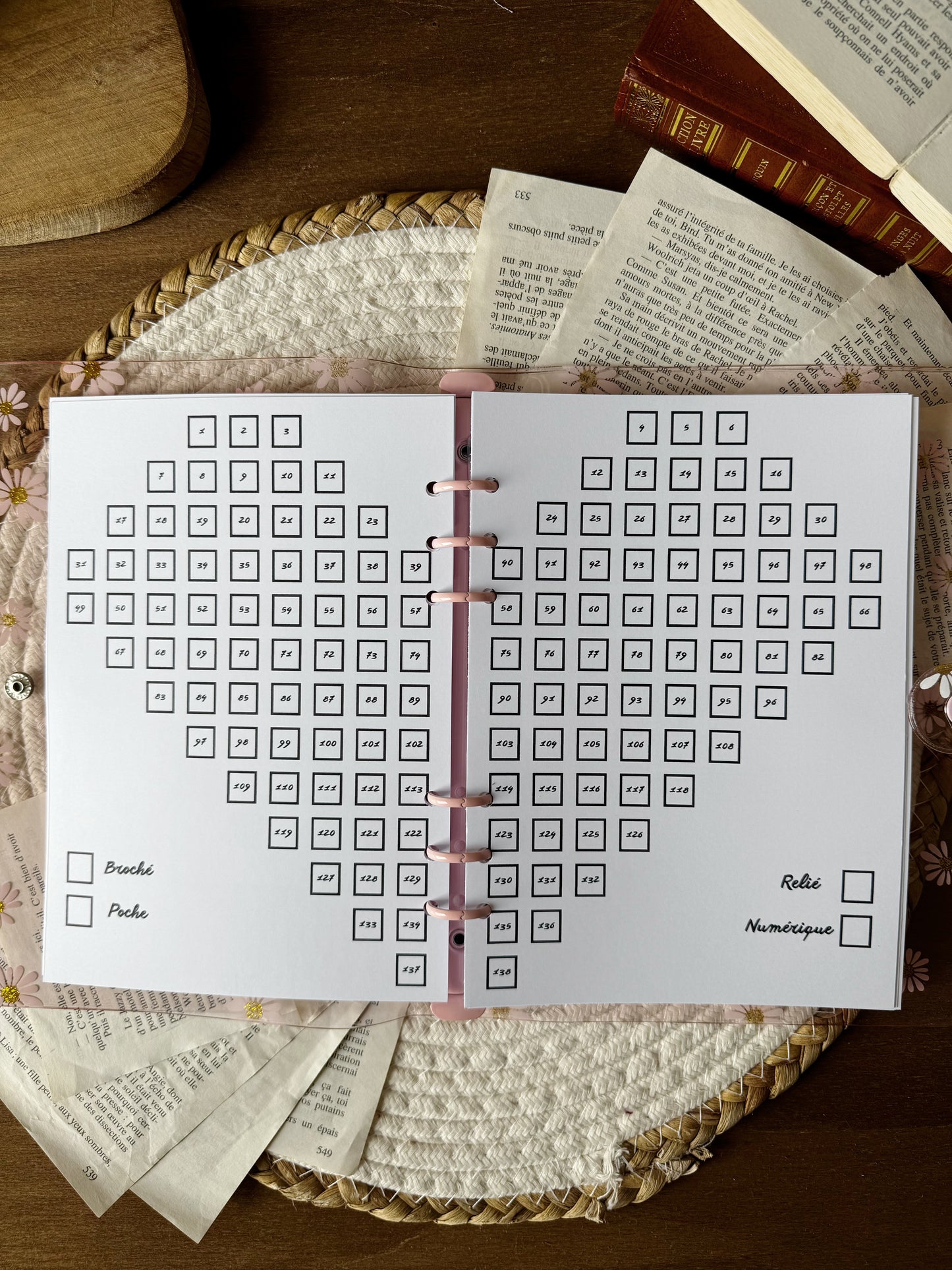 Carnet de lecture à compléter