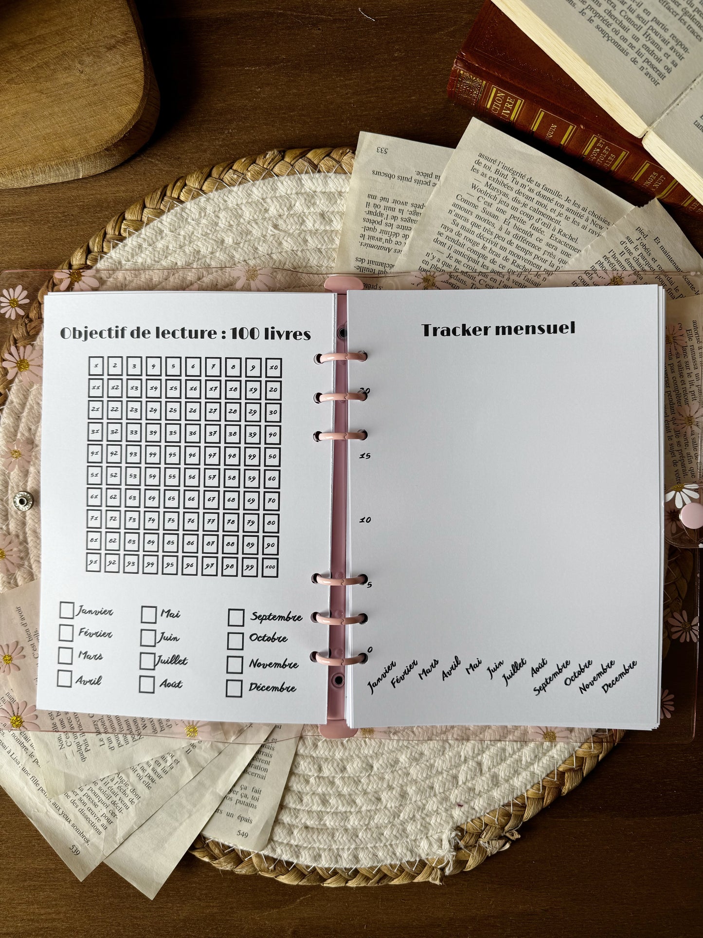 Carnet de lecture à compléter