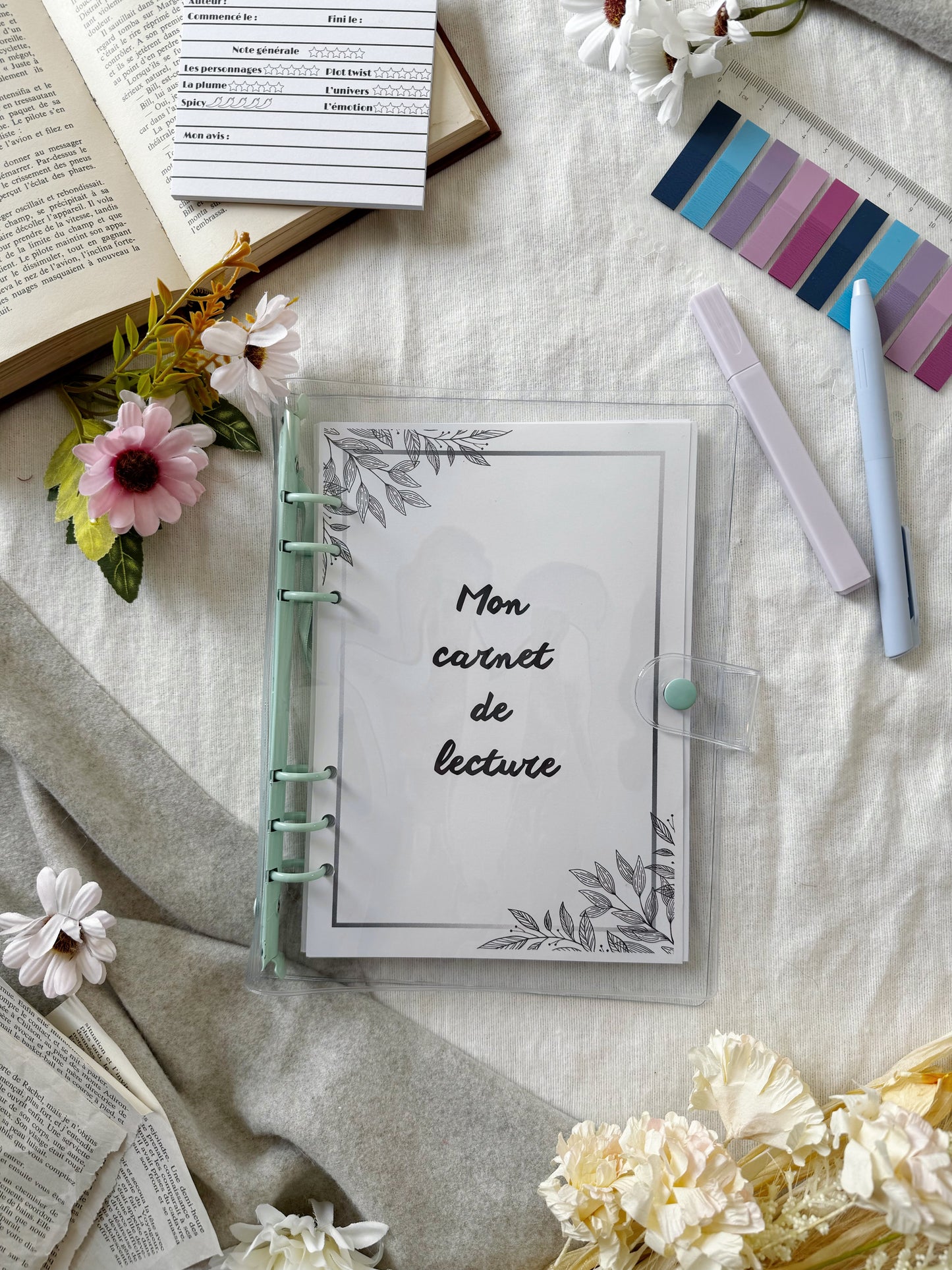 Carnet de lecture à compléter