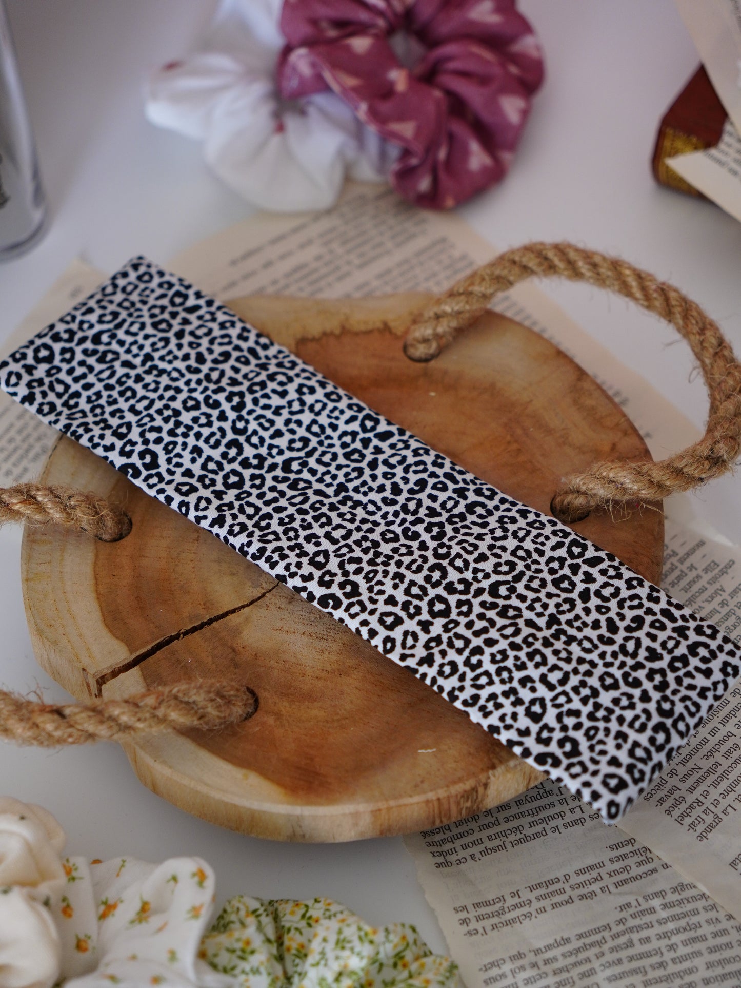 Coffret duo bandeau et chouchou | Duo graou blanc - Aurea Créations