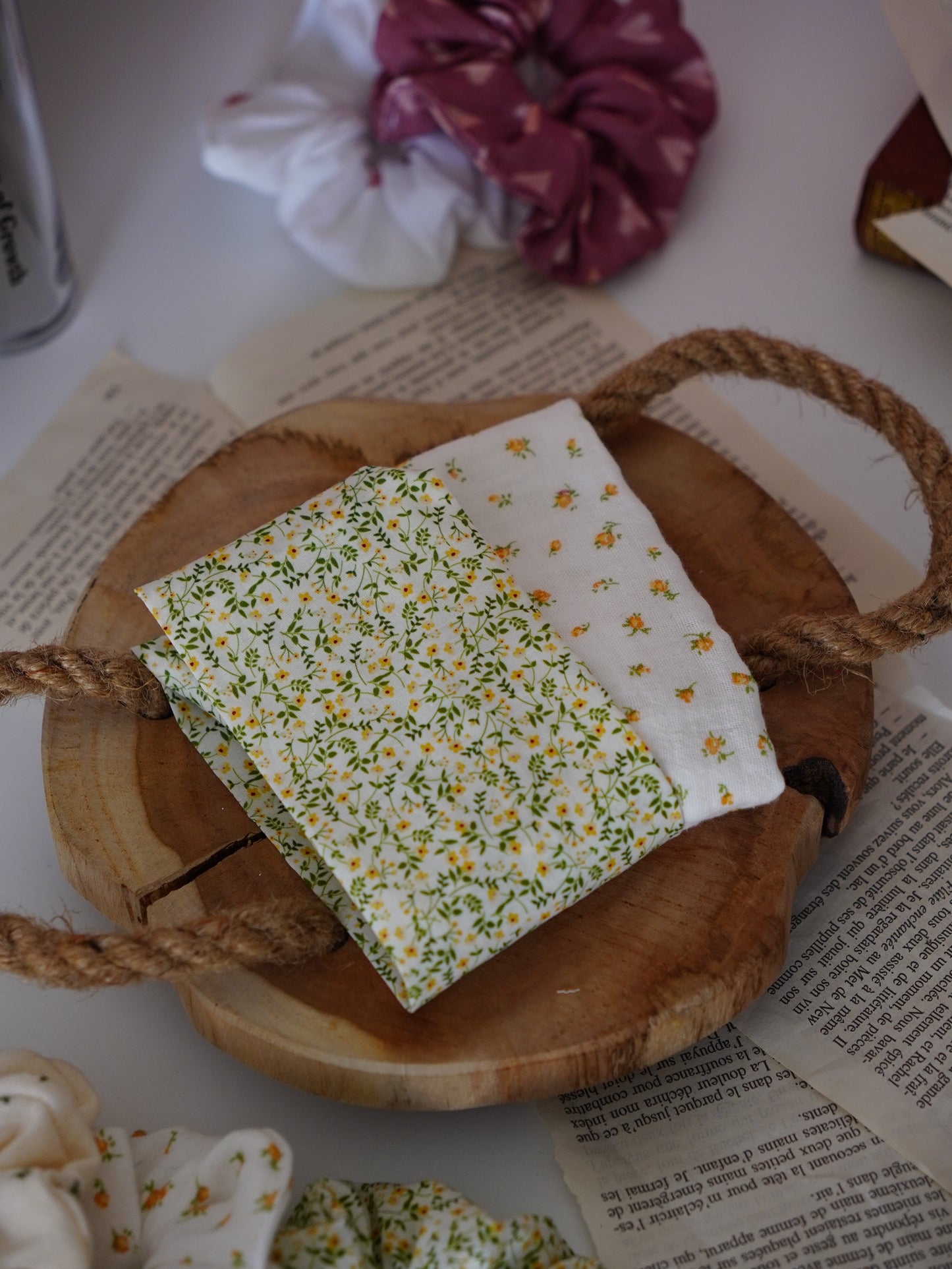 Coffret duo bandeaux | Duo bandeaux fleuris - Aurea Créations