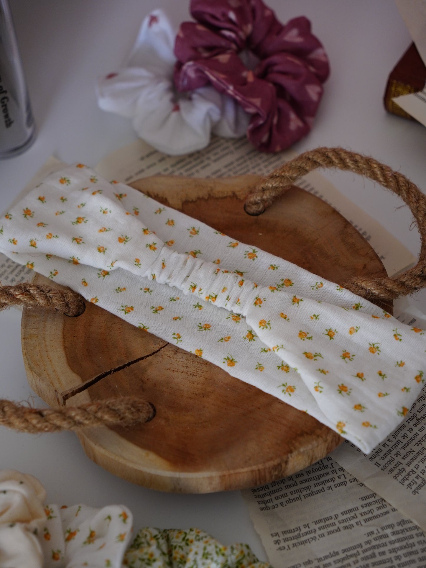 Coffret duo bandeaux | Duo bandeaux fleuris - Aurea Créations