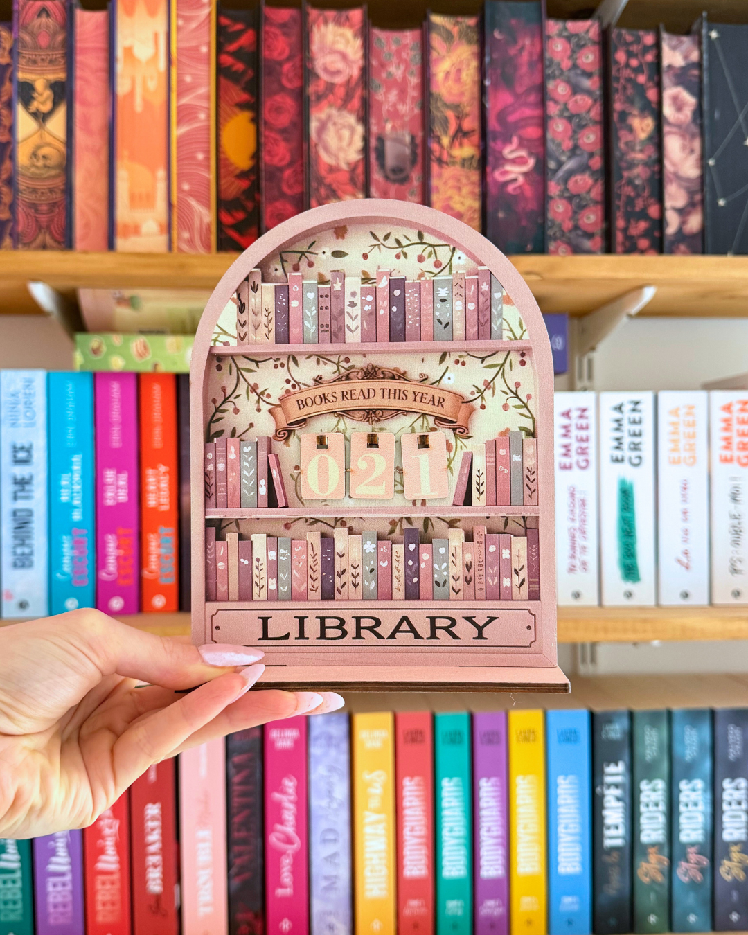 Compteur de livres lus | décoration bibliothèque