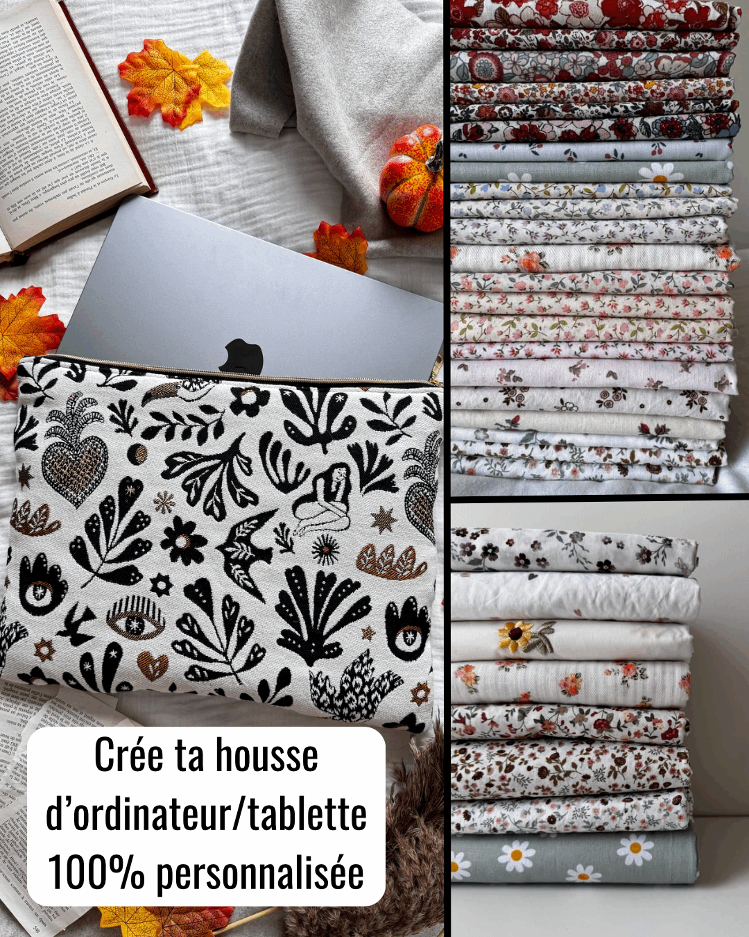 Housse d'ordinateur/tablette personnalisée - Aurea Créations