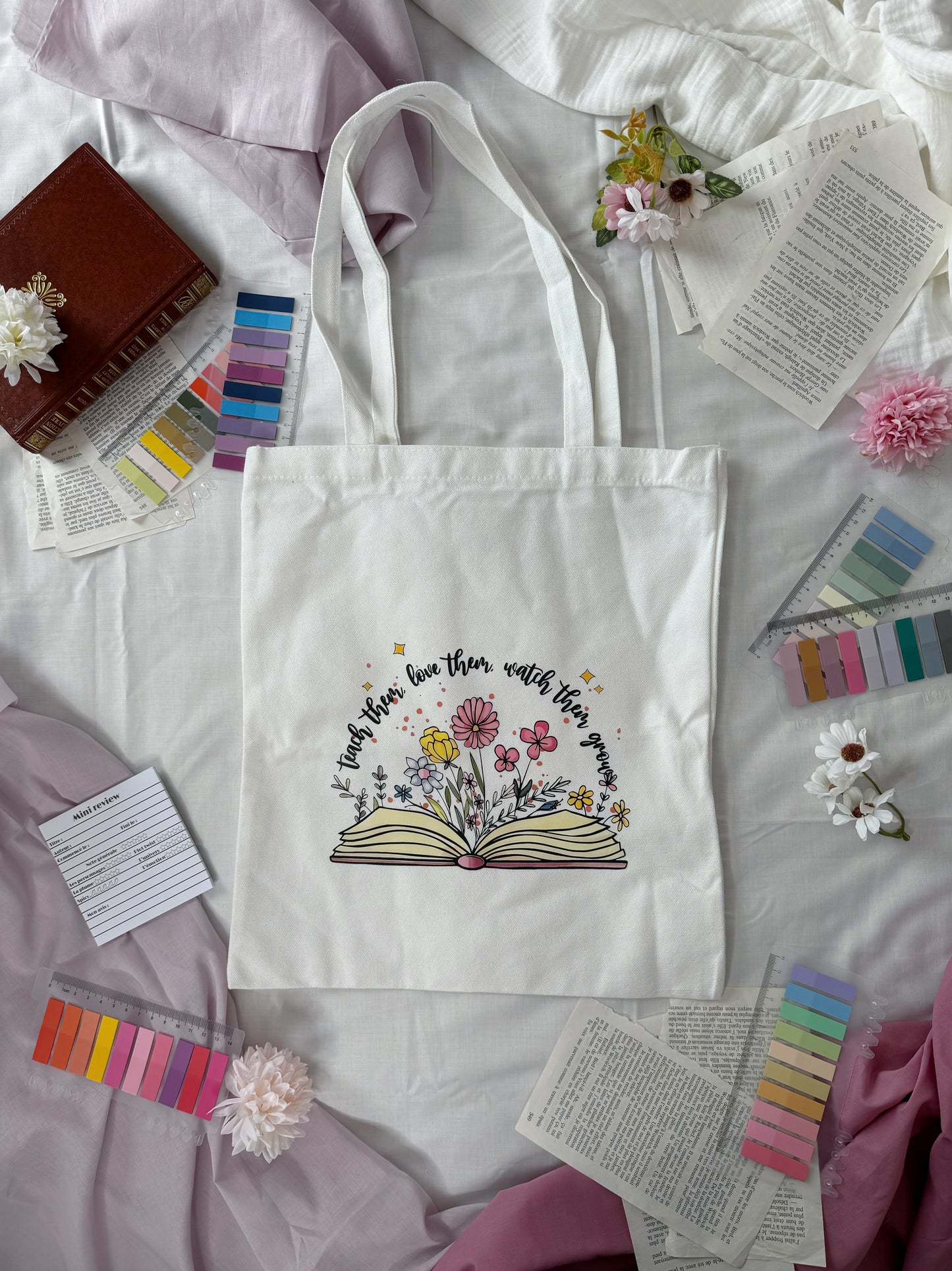 Tote bag "Livre ouvert" - Aurea Créations