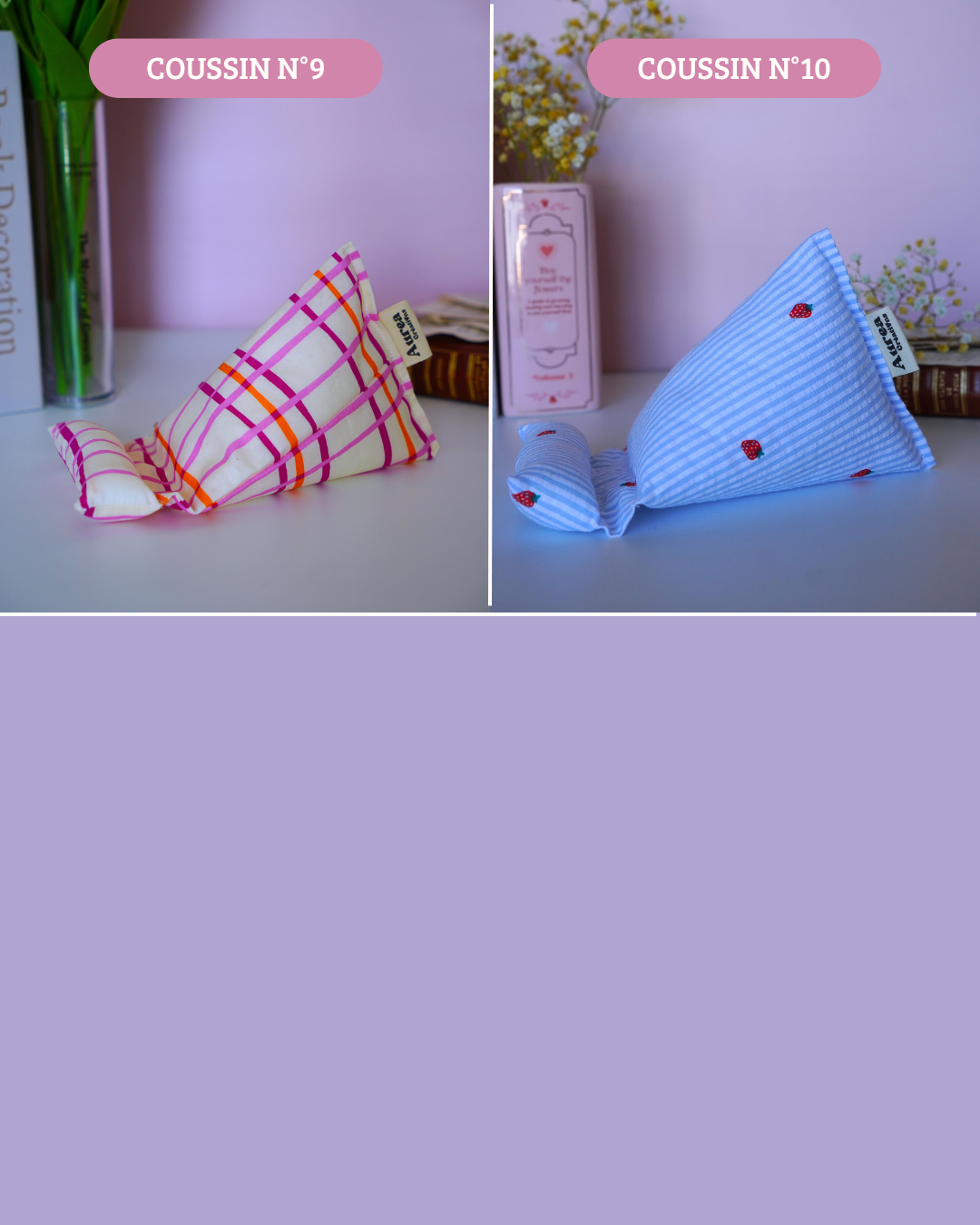 Mini coussins liseuse