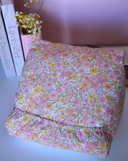 Coussin pour liseuse fleurs