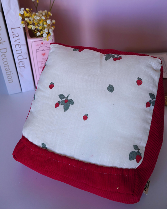 Coussin pour liseuse fraises