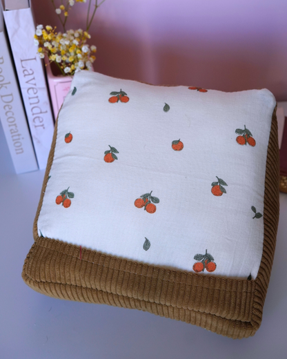 Coussin pour liseuse oranges