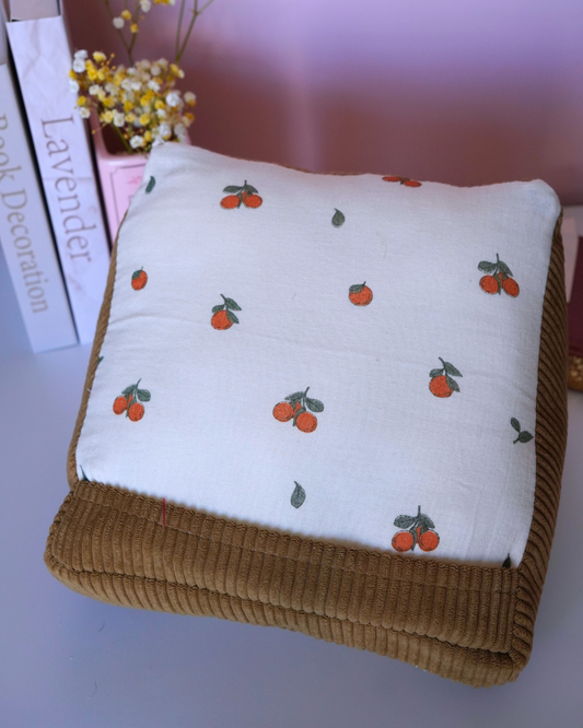 Coussin pour liseuse oranges