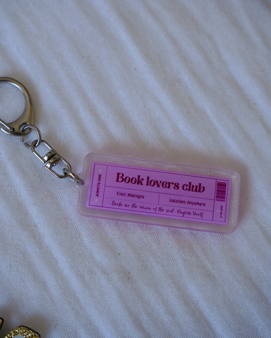 Porte clé book lovers club