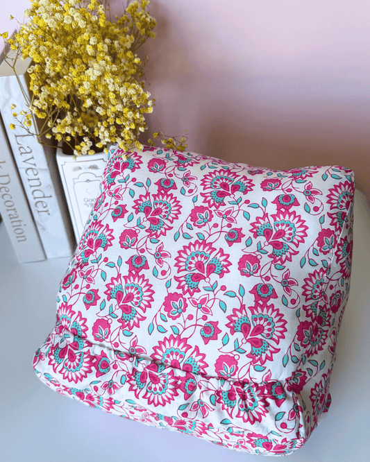 Coussin pour liseuse turquoise
