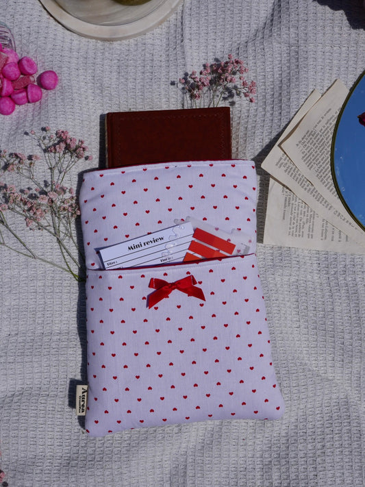 Pochette à livre coeur