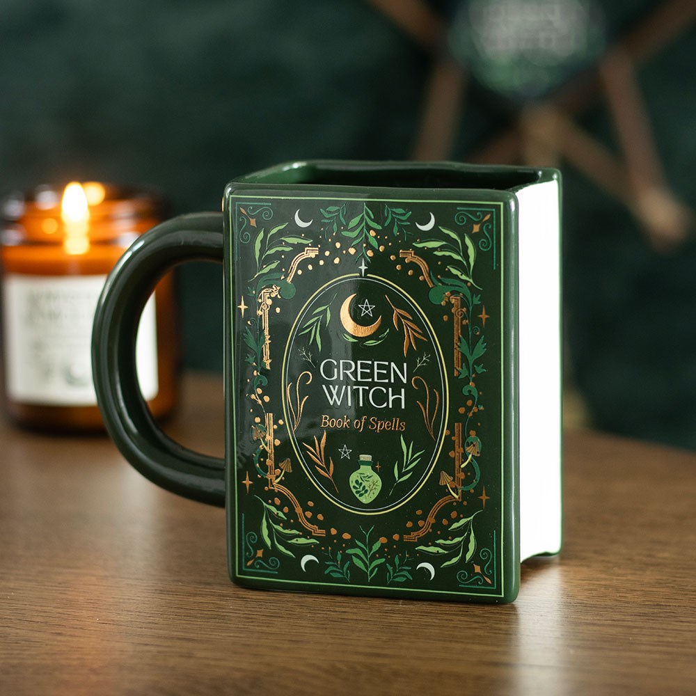 TASSE EN FORME DE LIVRE « GREEN WITCH »