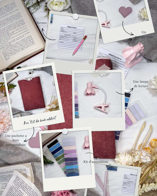 Box personnalisable pour lecteurs - Pochette à livre sur - mesure & kit d'annotation - Aurea Créations