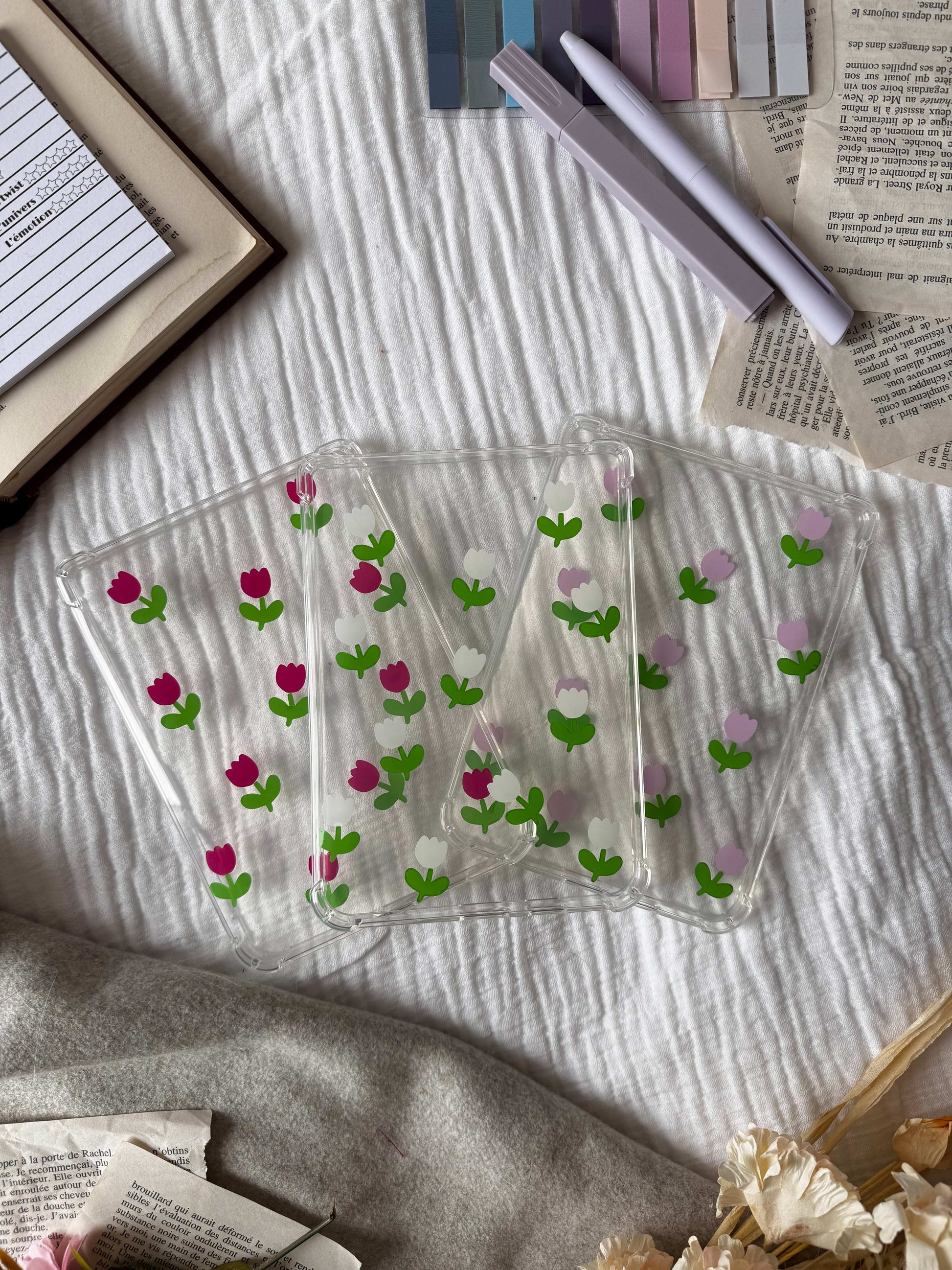 Coque à Liseuse Tulipe – Protection et Style pour ta Liseuse - Aurea Créations