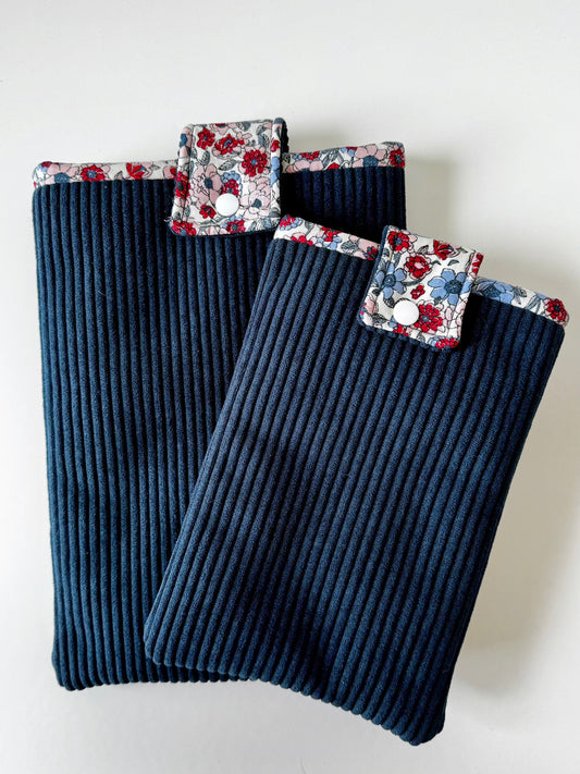 Pochette à livre « Navy » - Aurea Créations