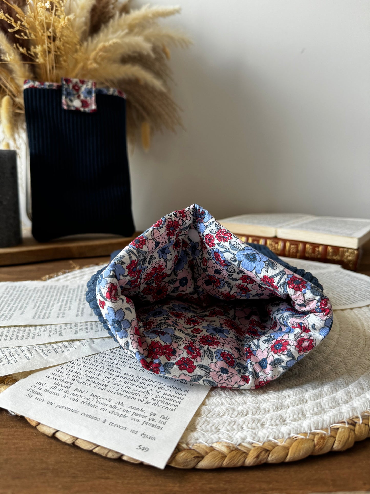 Pochette à livre « Navy » - Aurea Créations