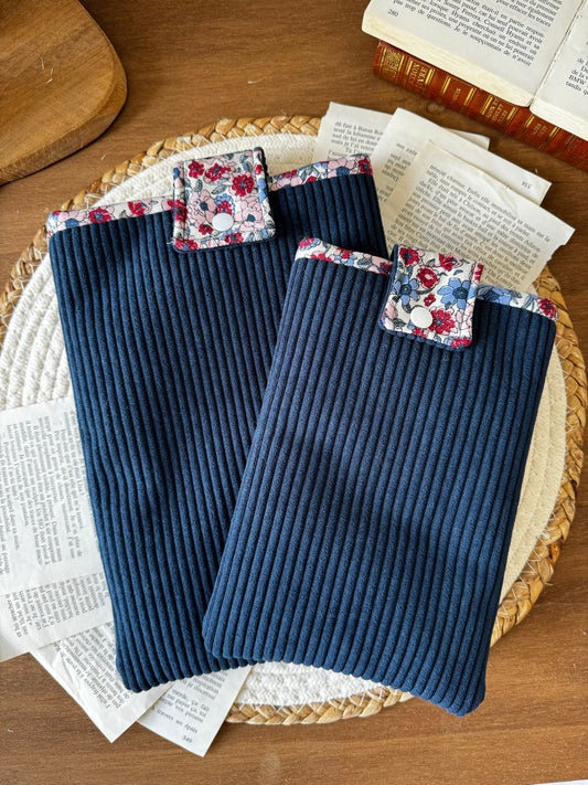 Pochette à livre « Navy » - Aurea Créations