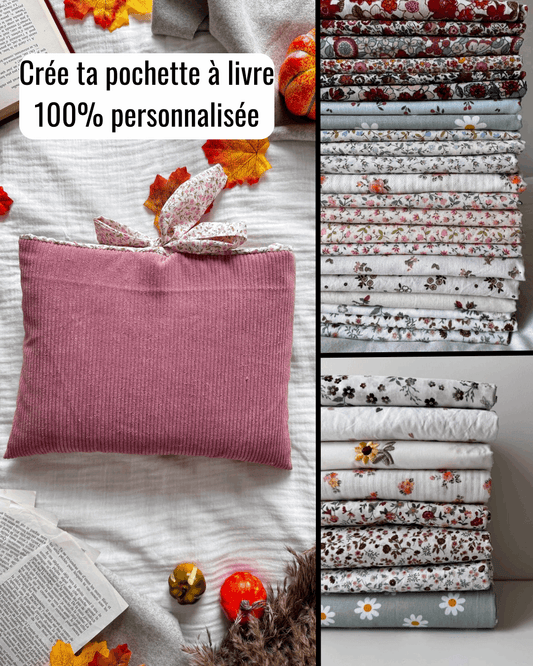 Pochette à livre "Noeud" personnalisée - Aurea Créations