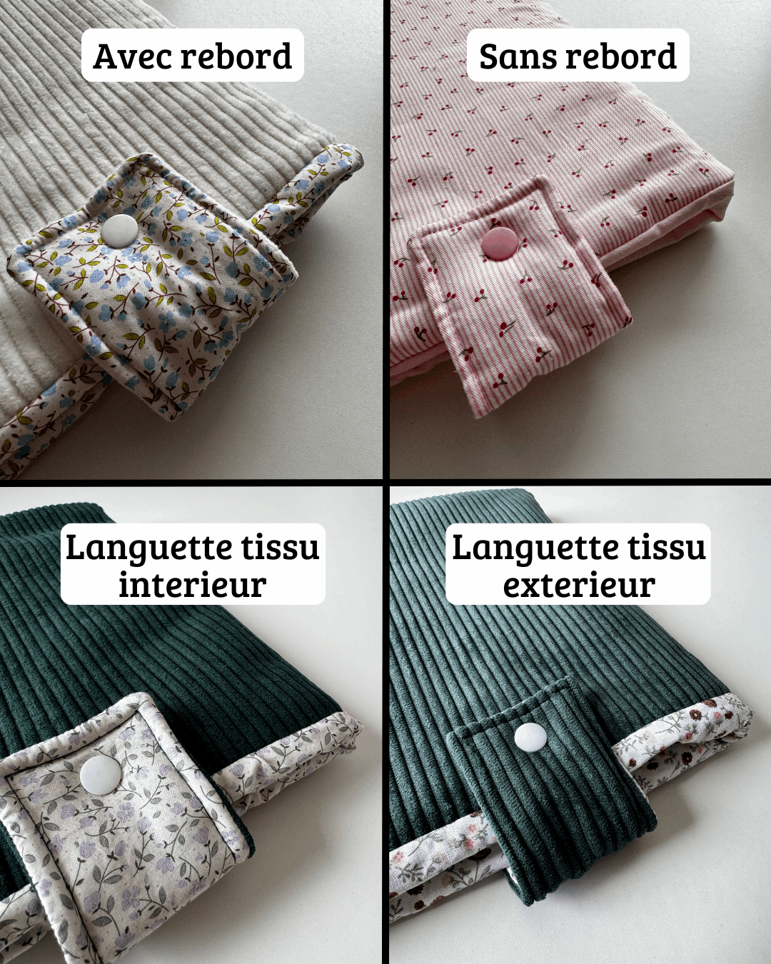 Pochette à livre personnalisée - Aurea Créations