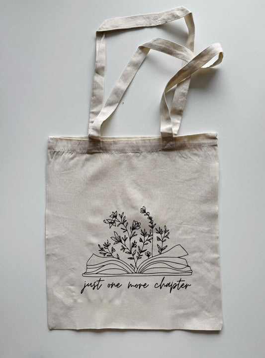 Tote bag « just one more chapter » - Aurea Créations
