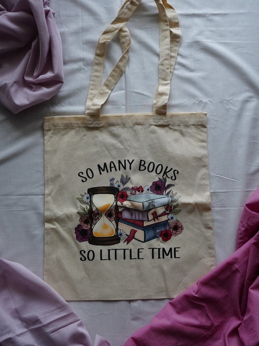 Tote bag "So many books so little time" - Aurea Créations